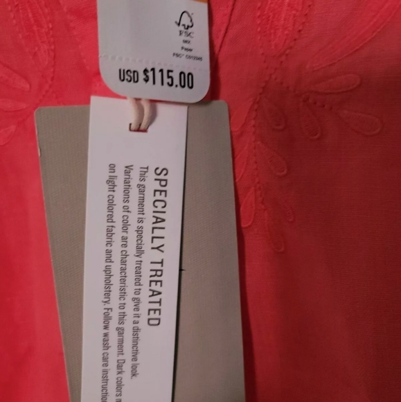 Tommy Bahama Coastalina Embroidered Tunic Tutti Fruiti SMALL - Picture 4 of 6